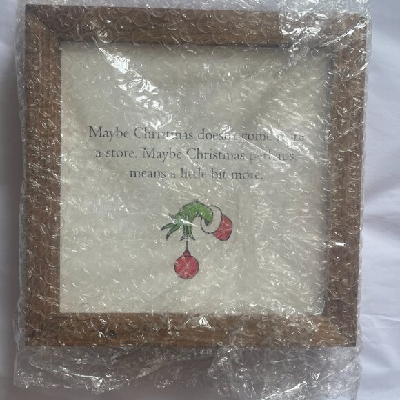 ($30) Grinch Quote Holiday Sign - Picture 4 of 4